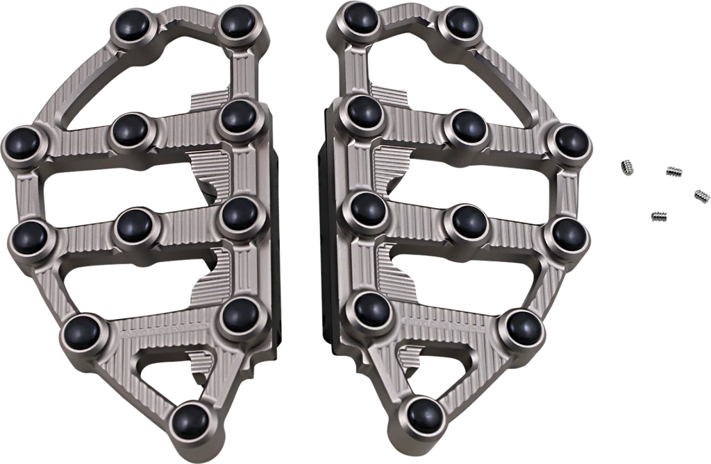 Arlen Ness MX Passenger Floorboards - Titanium 06-876 - Main Product View