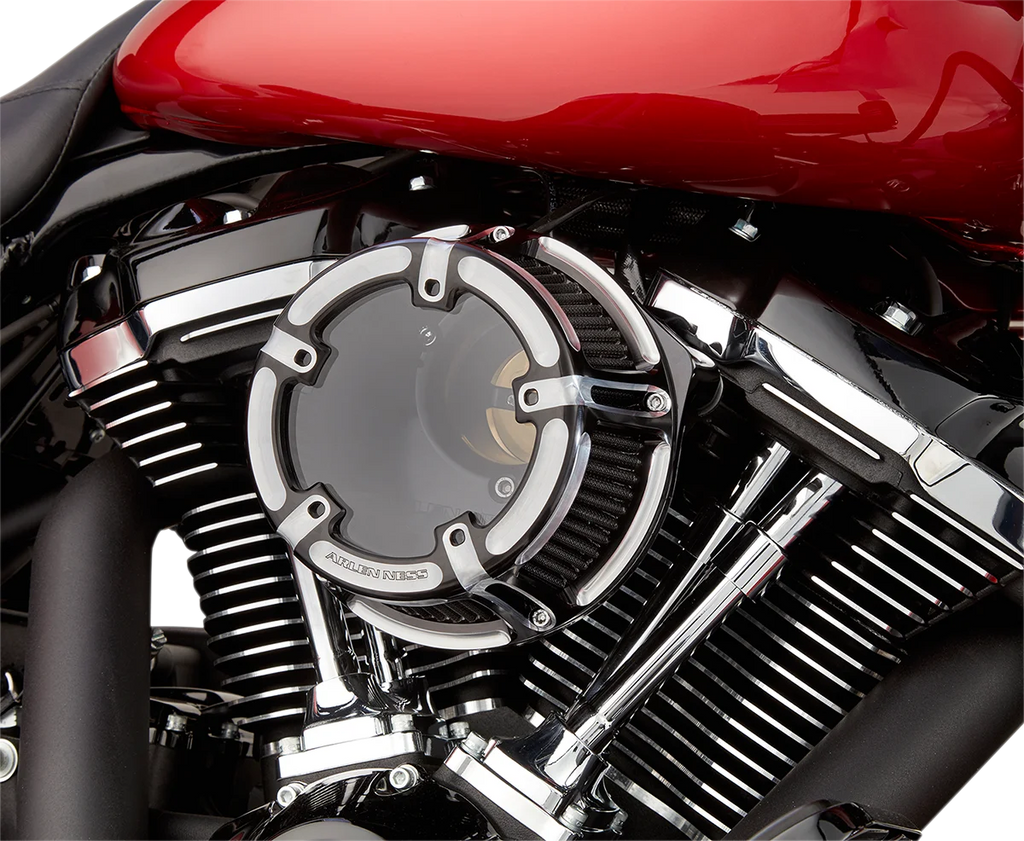 Arlen Ness Method™ Clear Series Air Cleaner - Black 18-960 - Side View