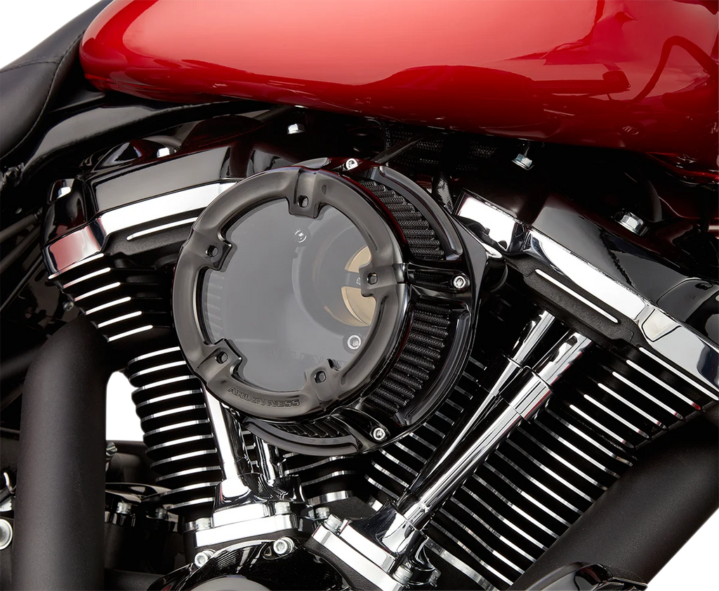 Arlen Ness Method™ Clear Series Air Cleaner - Black 18-965 - Side View