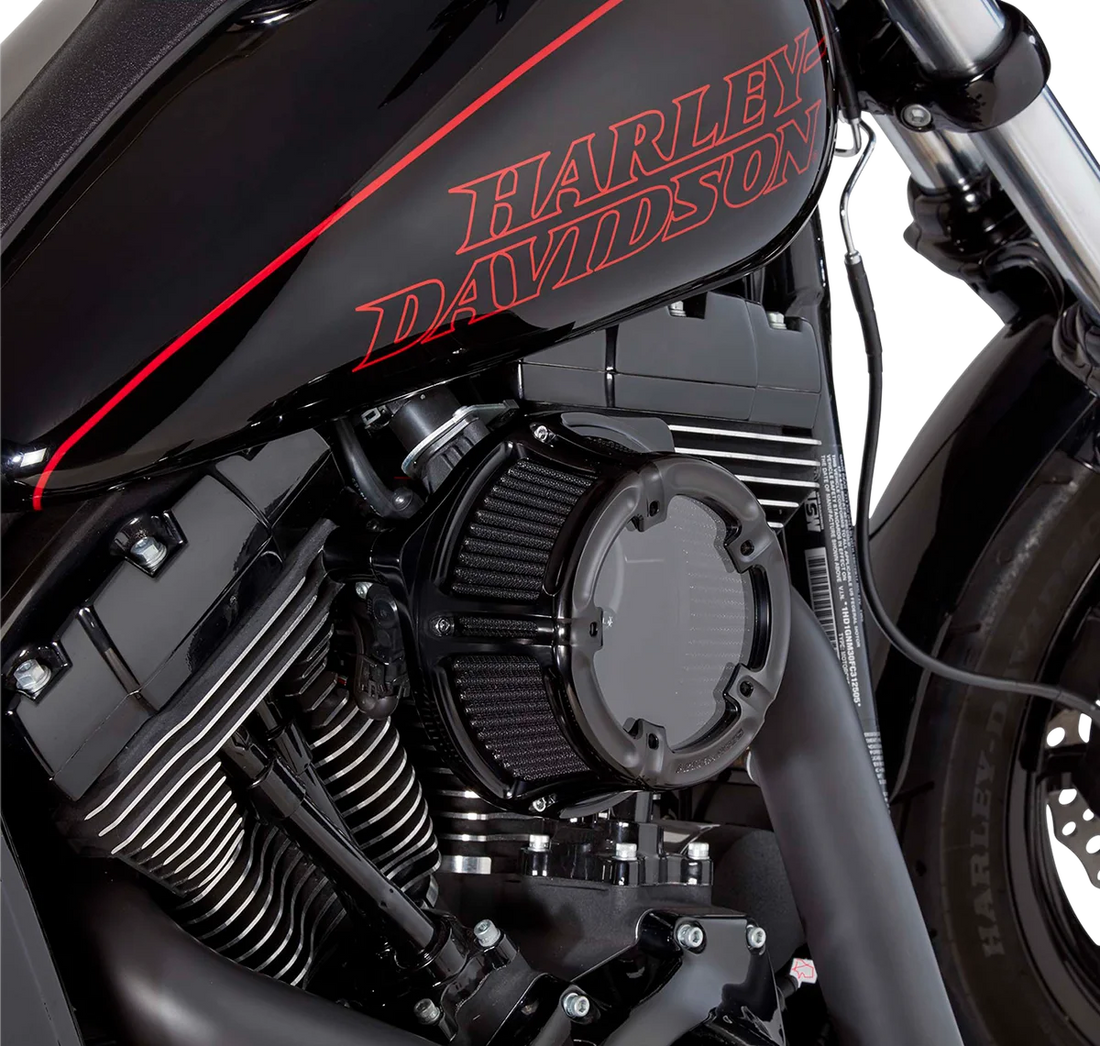Arlen Ness Method™ Clear Series Air Cleaner - Black 18-967 - Side View