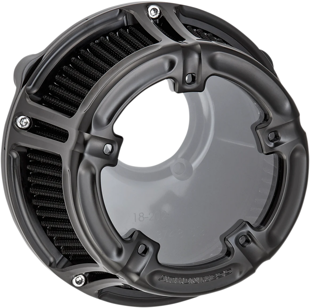 Arlen Ness Method™ Clear Series Air Cleaner - Blue 18-180 - Side View