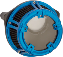 Load image into Gallery viewer, Arlen Ness Method™ Clear Series Air Cleaner - Blue 18-182 - Main Product View