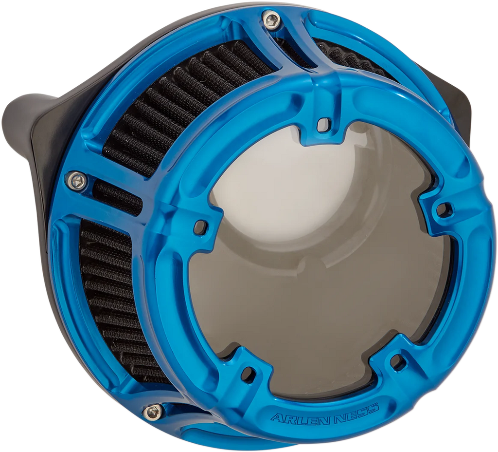 Arlen Ness Method™ Clear Series Air Cleaner - Blue 18-183 - Main Product View