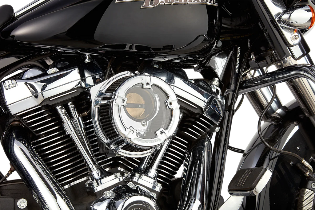 Arlen Ness Method™ Clear Series Air Cleaner - Chrome 18-970 - Side View
