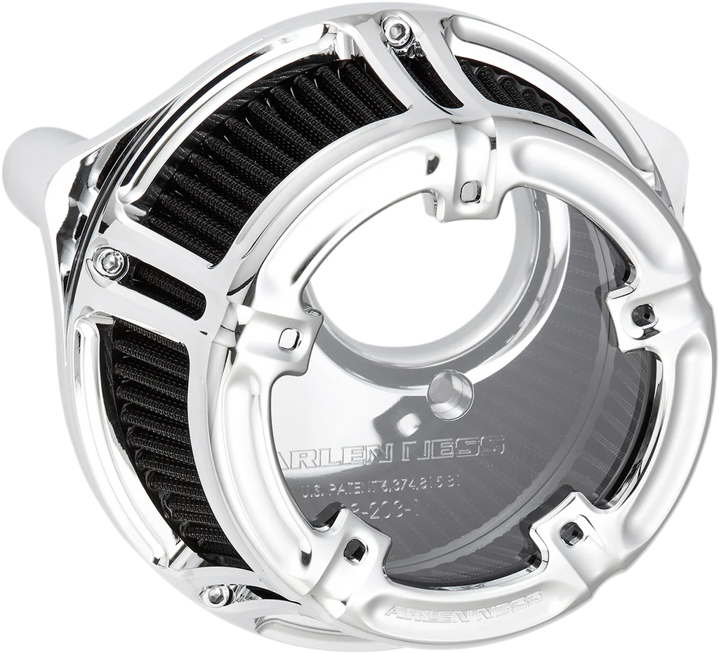 Arlen Ness Method™ Clear Series Air Cleaner - Chrome 18-972 - Main Product View