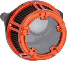 Load image into Gallery viewer, Arlen Ness Method™ Clear Series Air Cleaner - Orange 18-185 - Main Product View