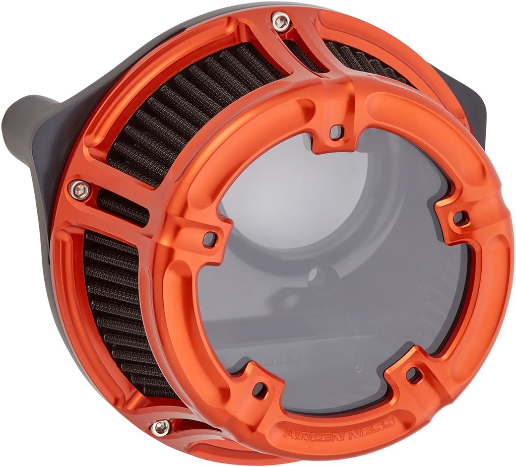 Arlen Ness Method™ Clear Series Air Cleaner - Orange 18-186 - Main Product View