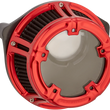 Load image into Gallery viewer, Arlen Ness Method™ Clear Series Air Cleaner - Red 18-171 - Main Product View