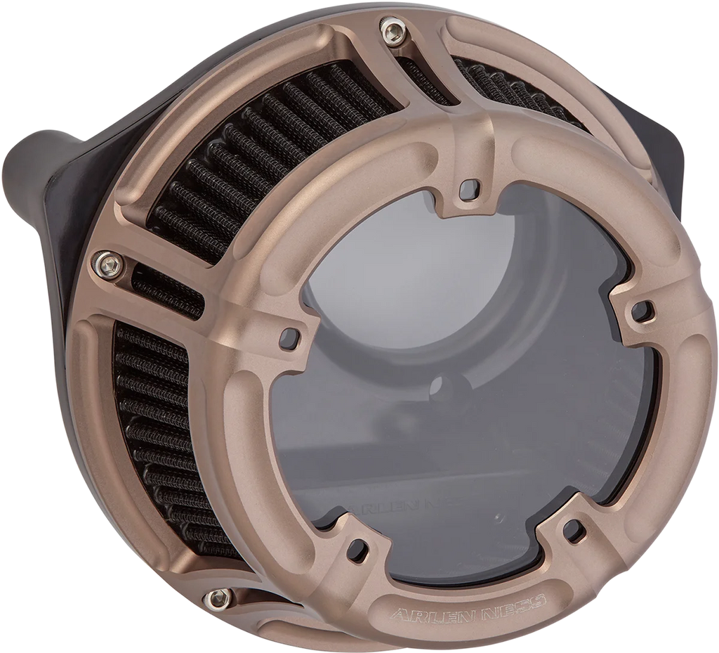 Arlen Ness Method™ Clear Series Air Cleaner - Titanium 600-016 - Main Product View