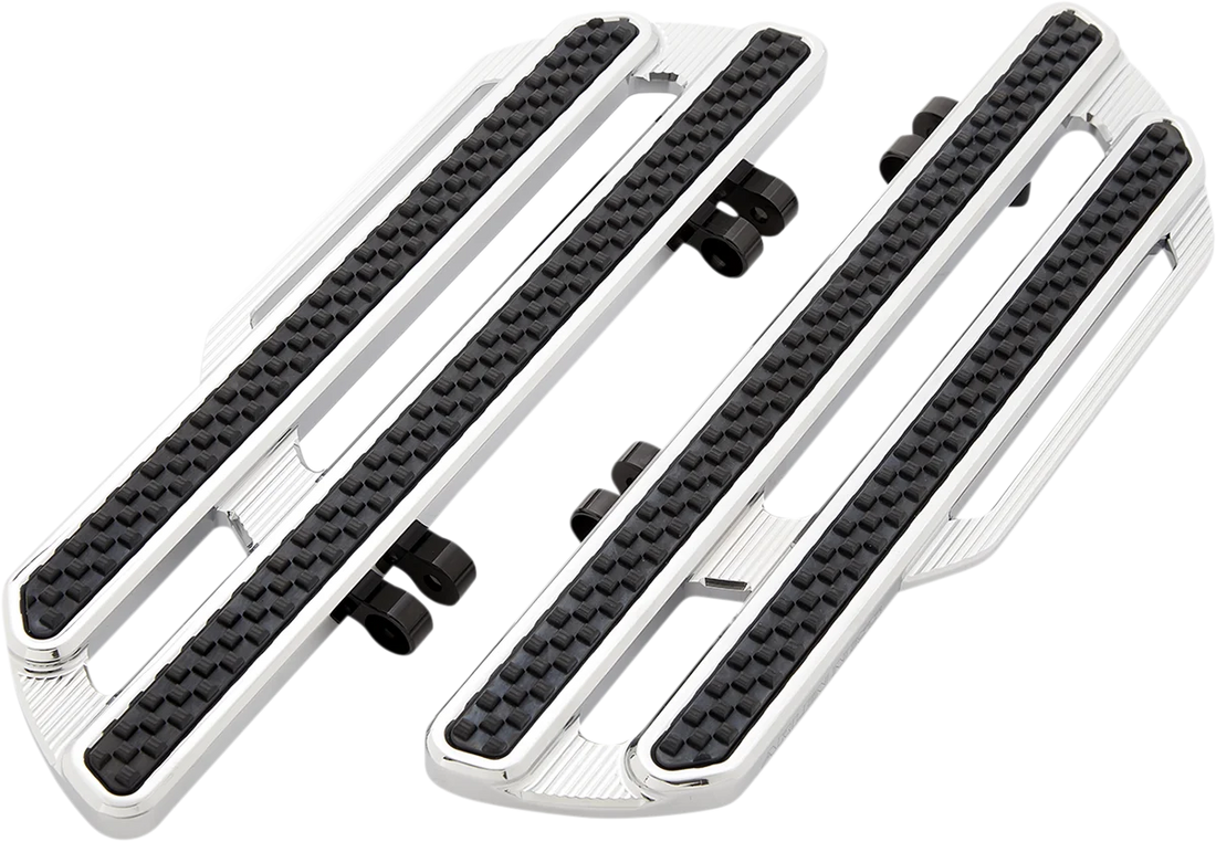 Arlen Ness Method Driver Floorboards - Extended - Chrome 410-017 - Side View
