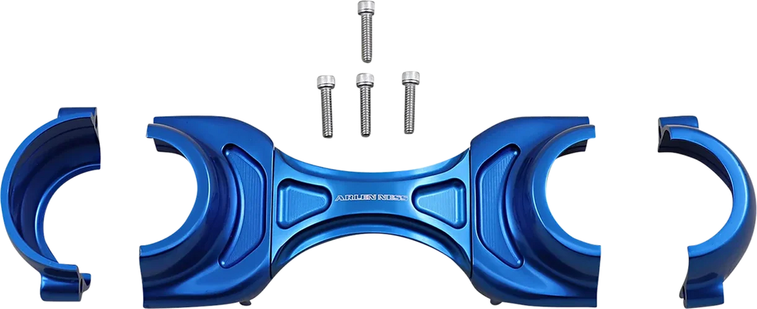 Arlen Ness Method Fork Brace - 49 mm - Blue 20-357 - Side View