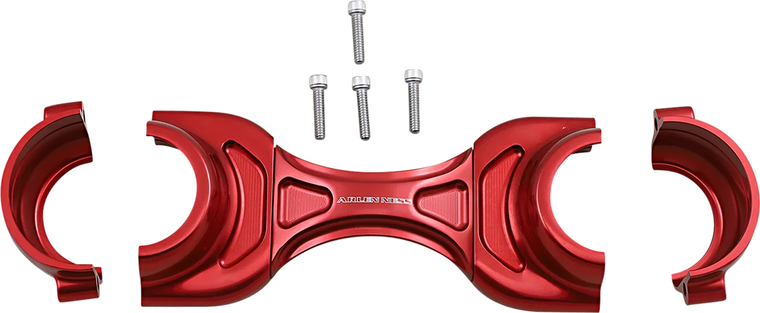 Arlen Ness Method Fork Brace - 49 mm - Red 20-359 - Side View