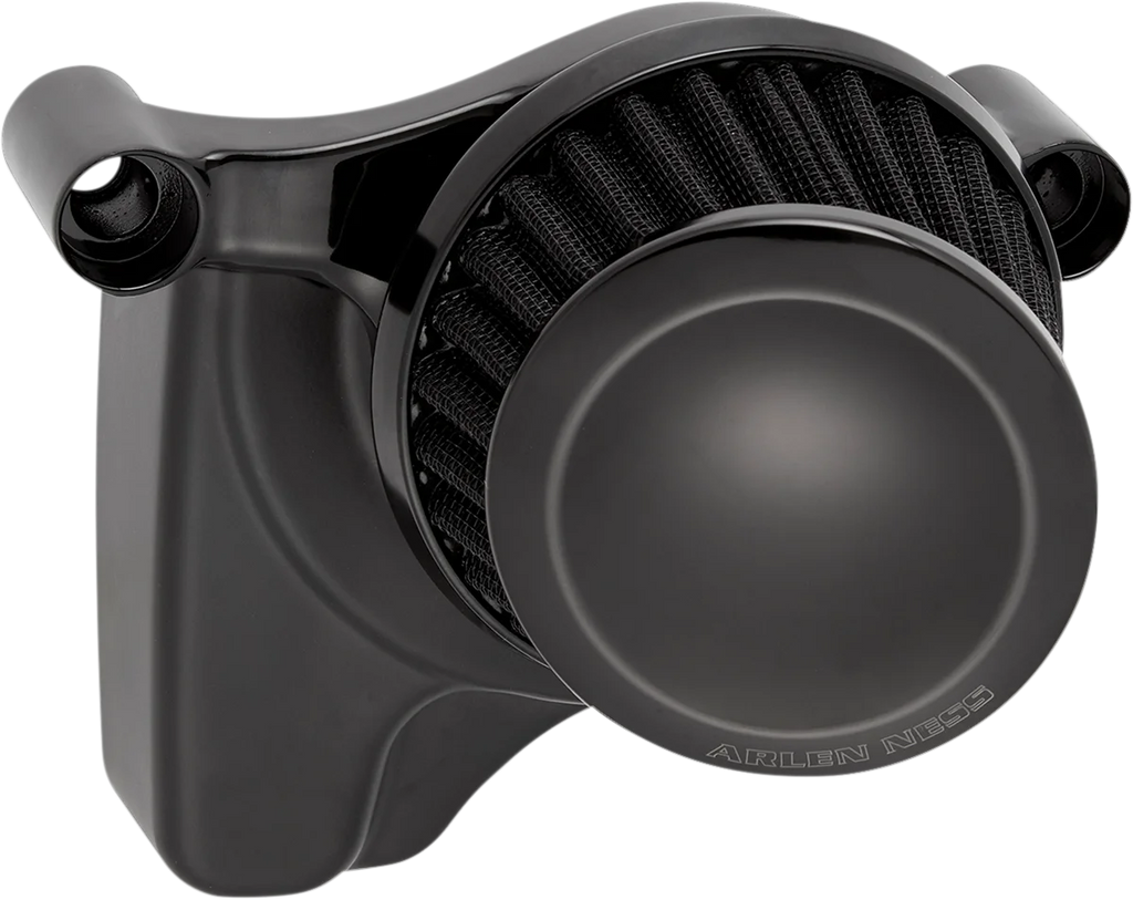 Arlen Ness Mini 22° Air Cleaner Kit - Black 600-024 - Side View