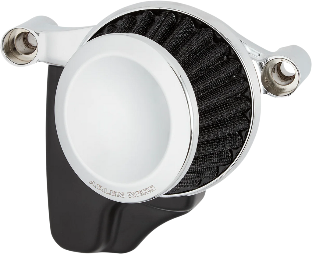 Arlen Ness Mini 22° Air Cleaner Kit - Chrome 600-023 - Side View