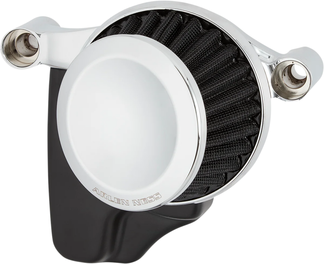 Arlen Ness Mini 22° Air Cleaner Kit - Chrome 600-025 - Side View