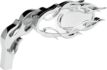 Load image into Gallery viewer, Arlen Ness Mirror - Micro - Flamed - Side View - Oval - Chrome - Left 13-070 - Side View