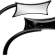 Load image into Gallery viewer, Arlen Ness Mirror - Micro - Four-Point - Side View - Rectangle - Black - Left 13-418 - Main Product View