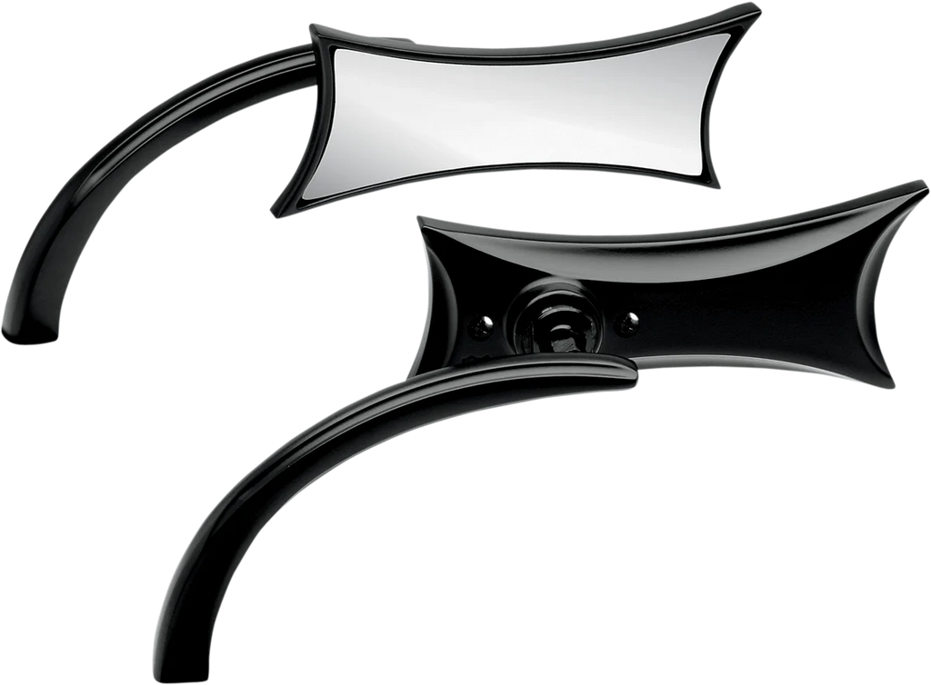 Arlen Ness Mirror - Micro - Four-Point - Side View - Rectangle - Black - Right 13-419 - Main Product View