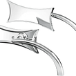 Load image into Gallery viewer, Arlen Ness Mirror - Micro - Four-Point - Side View - Rectangle - Chrome - Left 13-416 - Main Product View