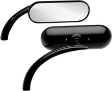 Load image into Gallery viewer, Arlen Ness Mirror - Micro - Mini - Side View - Oval - Black - Left 13-412 - Main Product View