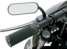 Load image into Gallery viewer, Arlen Ness Mirror - Micro - Mini - Side View - Oval - Black - Left 13-412 - Back View