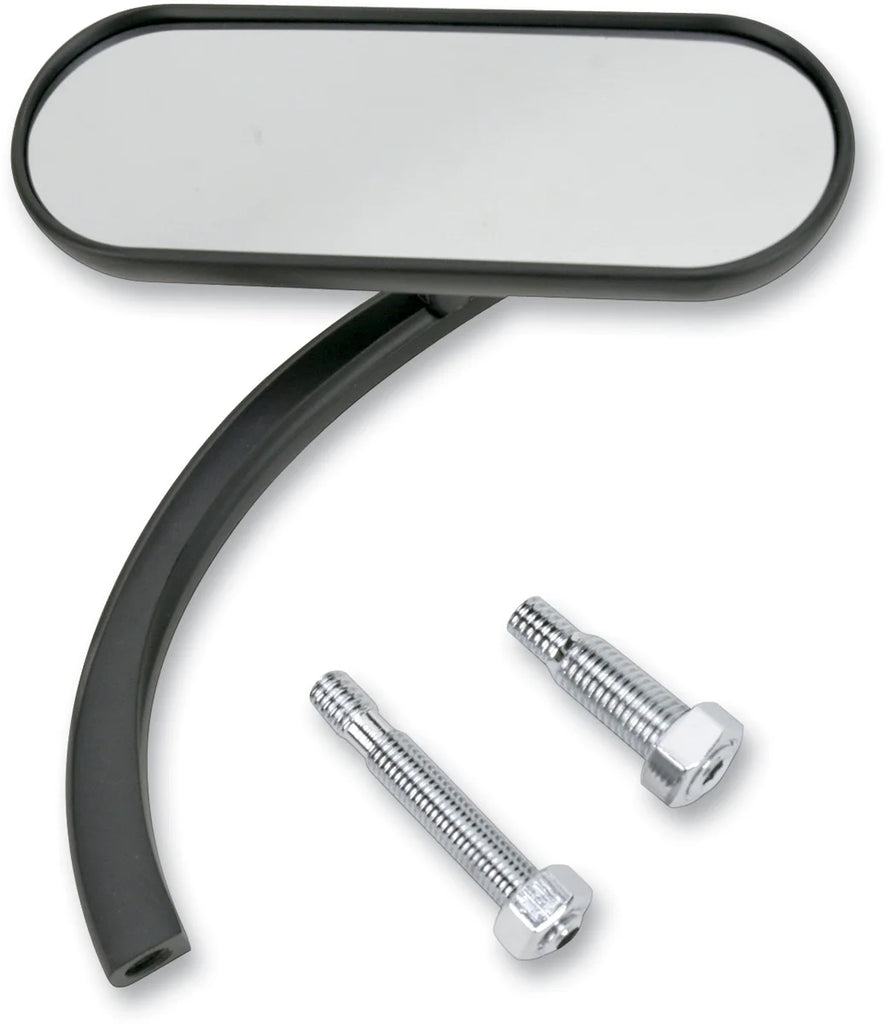 Arlen Ness Mirror - Micro - Mini - Side View - Oval - Black - Right 13-413 - Main Product View