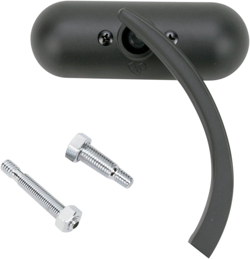 Arlen Ness Mirror - Micro - Mini - Side View - Oval - Black - Right 13-413 - Side View