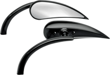 Load image into Gallery viewer, Arlen Ness Mirror - Micro - Rad 2 - Side View - Teardrop - Black - Left 13-400 - Main Product View