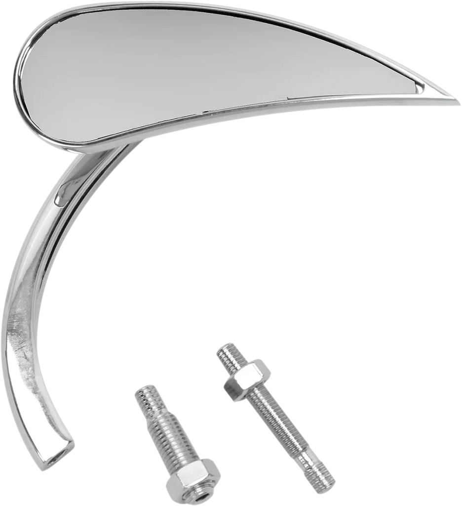 Arlen Ness Mirror - Micro - Rad 2 - Side View - Teardrop - Chrome - Right 13-411 - Main Product View
