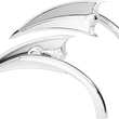 Load image into Gallery viewer, Arlen Ness Mirror - Micro - Scoop - Side View - Triangle - Chrome - Left 13-060 - Main Product View