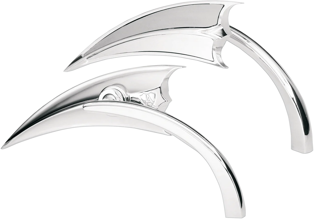 Arlen Ness Mirror - Micro - Scoop - Side View - Triangle - Chrome - Left 13-060 - Main Product View