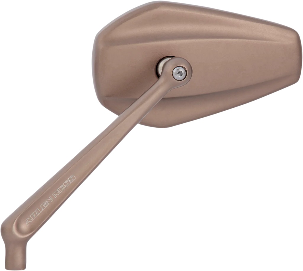 Arlen Ness Mirror - Mini Stocker - Side View - Oval - Titanium - Left 13-168 - Installation View