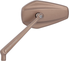 Load image into Gallery viewer, Arlen Ness Mirror - Mini Stocker - Side View - Oval - Titanium - Left 13-168 - Installation View