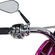 Load image into Gallery viewer, Arlen Ness Mirror - Mini/Stocker - Side View - Hexagon - Chrome - Left 13-157 - Additional View 5