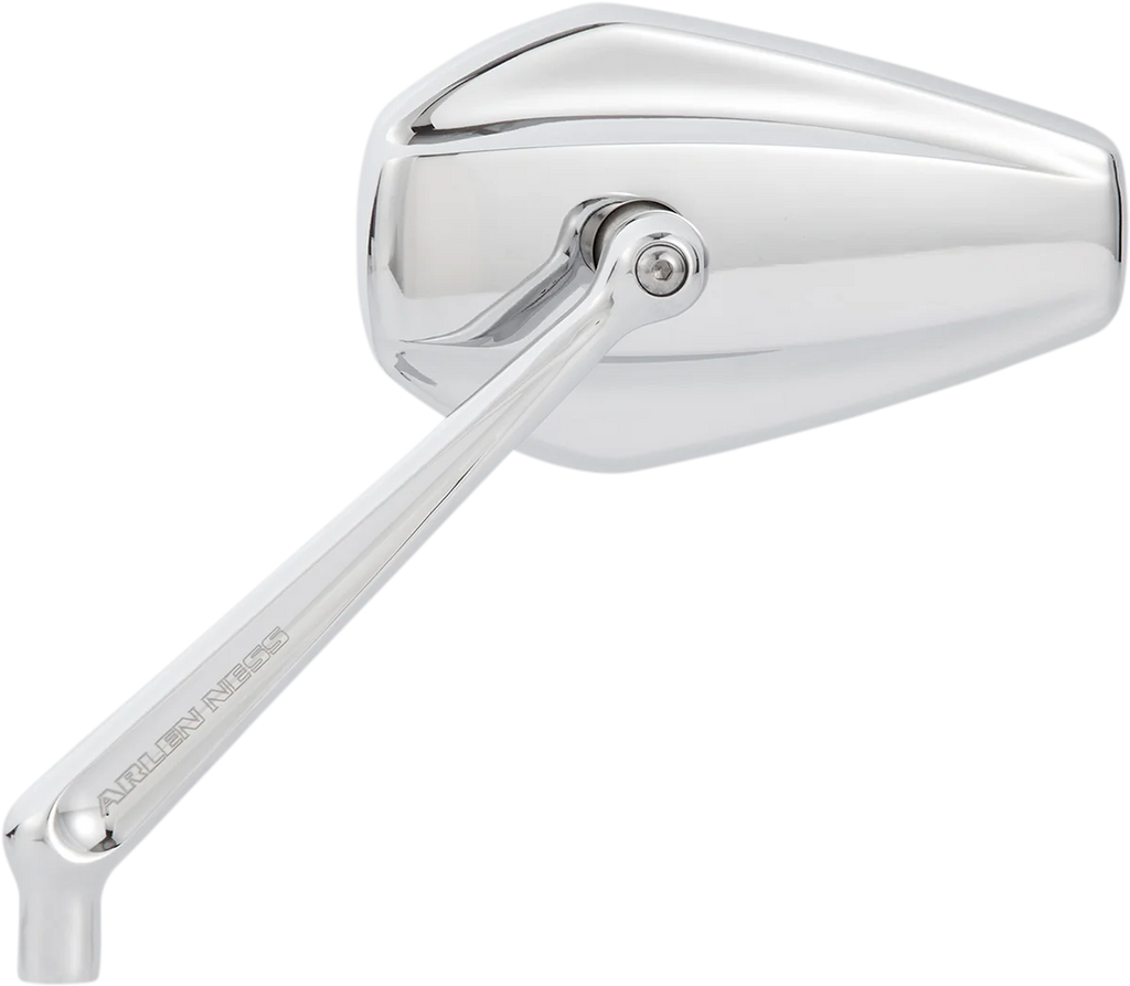 Arlen Ness Mirror - Mini/Stocker - Side View - Hexagon - Chrome - Right 13-159 - Main Product View