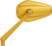 Load image into Gallery viewer, Arlen Ness Mirror - Mini/Stocker - Side View - Hexagon - Gold - Left 13-151 - Main Product View