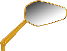 Load image into Gallery viewer, Arlen Ness Mirror - Mini/Stocker - Side View - Hexagon - Gold - Left 13-151 - Side View
