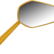 Load image into Gallery viewer, Arlen Ness Mirror - Mini/Stocker - Side View - Hexagon - Gold - Right 13-154 - Side View
