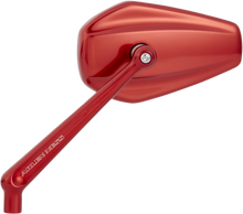 Load image into Gallery viewer, Arlen Ness Mirror - Mini/Stocker - Side View - Hexagon - Red - Left 13-152 - Main Product View
