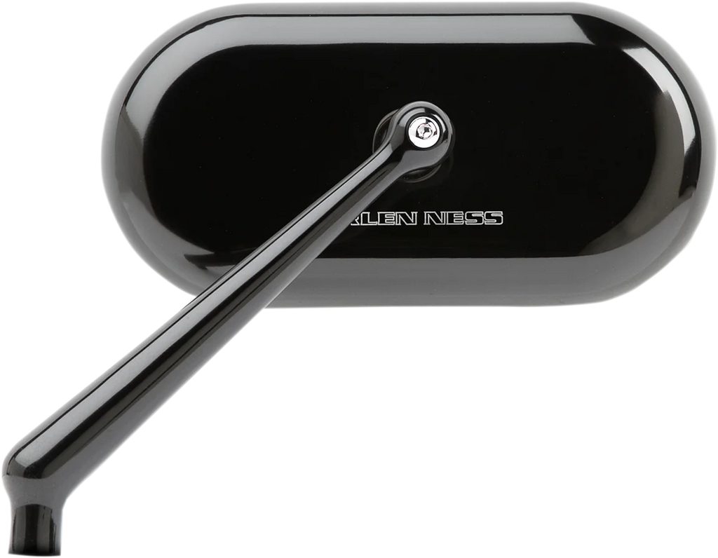 Arlen Ness Mirror - Side View - Oval - Black - Left 13-170 - Main Product View