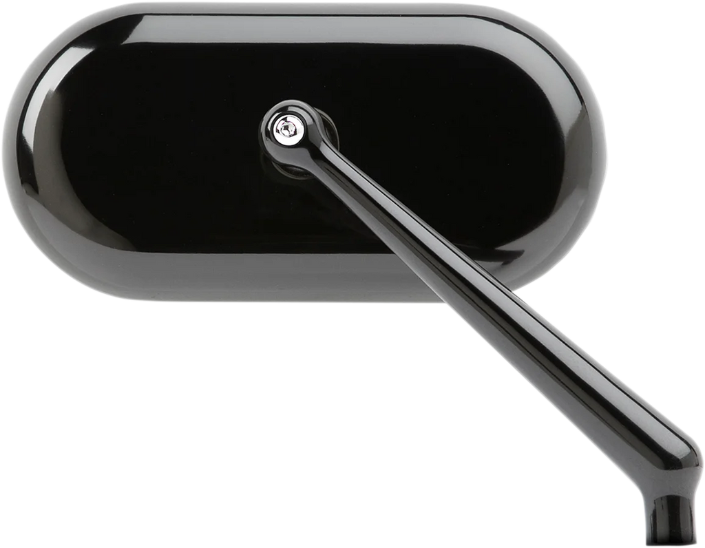 Arlen Ness Mirror - Side View - Oval - Black - Right 13-172 - Main Product View
