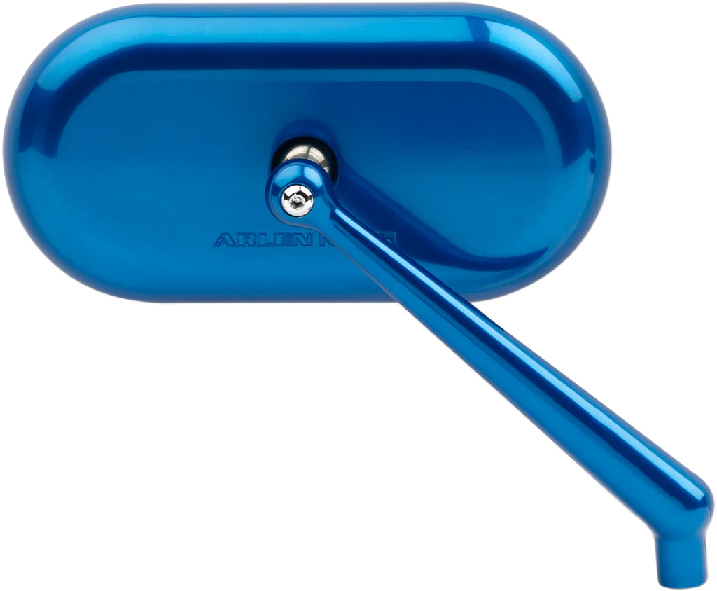 Arlen Ness Mirror - Side View - Oval - Blue - Right 13-177 - Main Product View