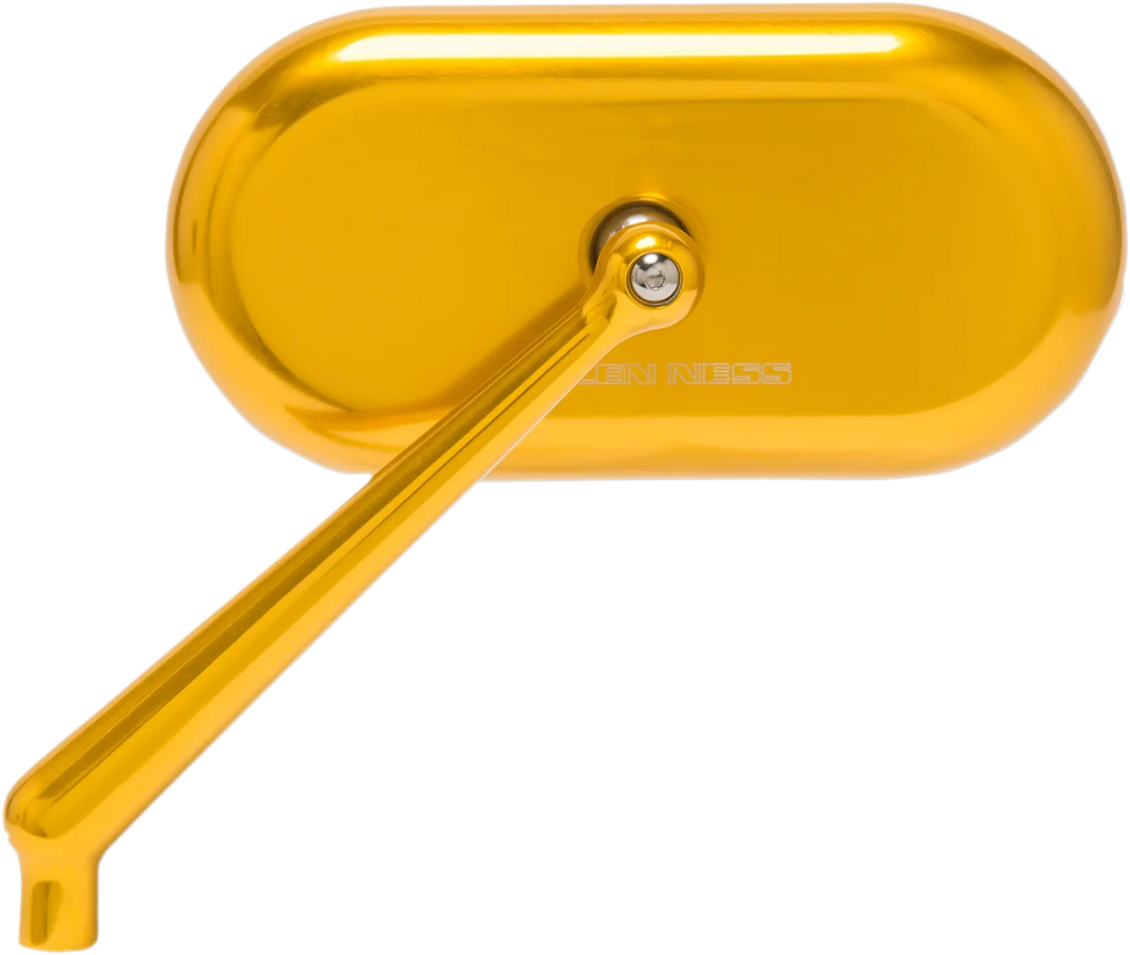 Arlen Ness Mirror - Side View - Oval - Gold - Left 13-175 - Main Product View