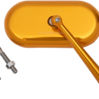 Load image into Gallery viewer, Arlen Ness Mirror - Side View - Oval - Gold - Right 13-178 - Main Product View