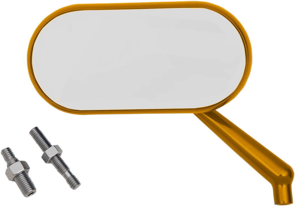 Arlen Ness Mirror - Side View - Oval - Gold - Right 13-178 - Side View