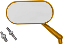 Load image into Gallery viewer, Arlen Ness Mirror - Side View - Oval - Gold - Right 13-178 - Side View