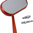 Load image into Gallery viewer, Arlen Ness Mirror - Side View - Oval - Orange - Right 13-187 - Main Product View