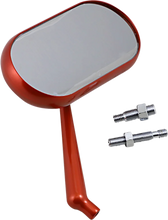Load image into Gallery viewer, Arlen Ness Mirror - Side View - Oval - Orange - Right 13-187 - Main Product View