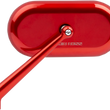 Load image into Gallery viewer, Arlen Ness Mirror - Side View - Oval - Red - Left 13-176 - Main Product View