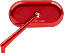 Load image into Gallery viewer, Arlen Ness Mirror - Side View - Oval - Red - Left 13-176 - Main Product View